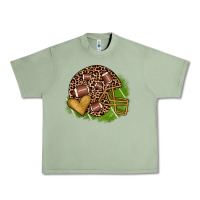 Oil Green american football helmet Urban Heavy Tee - JahusDesignShop