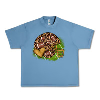 Pebble Blue american football helmet Urban Heavy Tee - JahusDesignShop