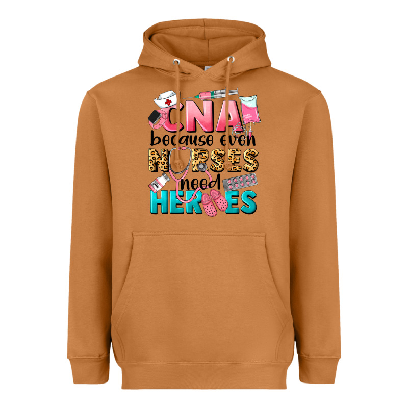 Western Cna Because Nurses Need Heroes Heavyweight Hoodie by LillyAllenDesigns | Teevron