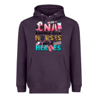 Plum Western CNA Because Nurses Need Heroes Heavyweight Hoodie - LillyAllenDesigns