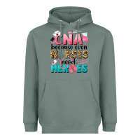Sage Western CNA Because Nurses Need Heroes Heavyweight Hoodie - LillyAllenDesigns