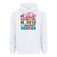 White Western CNA Because Nurses Need Heroes Heavyweight Hoodie - LillyAllenDesigns