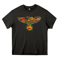Asphalt thunderbird  wild soul with sunflower serape aztec Heavy Core Tee - Artiststas