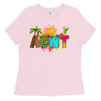Bubblegum Pink summer aunt Ladies Tee - RanaPortraitStore