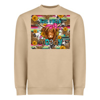 Mushroom just a little moody long haired cow Heavyweight Sweatshirt - Jasminsmagicworld