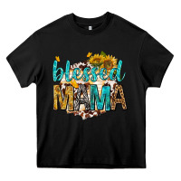 Black blessed mama with sunflowers Heavy Core Tee - texasbilliewilder