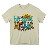 Mossy blessed mama with sunflowers Heavy Core Tee - texasbilliewilder