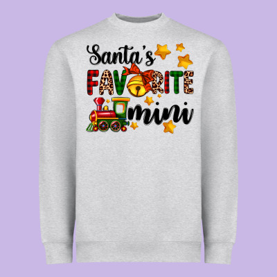 Santa's Favorite Mini Heavyweight Sweatshirt Designed By Adodesignshop
