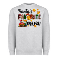 Heather Grey santa's favorite mini Heavyweight Sweatshirt - AdoDesignShop