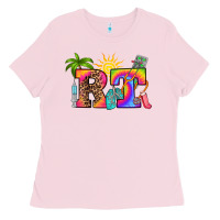 Bubblegum Pink respiratory therapist summer Ladies Tee - RanaPortraitStore