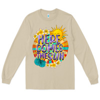 Mushroom Here comes the sun Long Sleeve Tee - NancyCooperArtShop