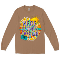 Toasted Coconut Here comes the sun Long Sleeve Tee - NancyCooperArtShop