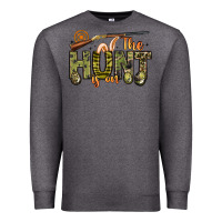 Charcoal Heather the hunt is on Premium Sweatshirt - Artiststas