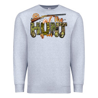 Heather Grey the hunt is on Premium Sweatshirt - Artiststas