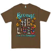Cacao because he lives i can face tomorrow Premium Tee - Zillion Design Studio