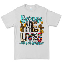 Dove Grey because he lives i can face tomorrow Premium Tee - Zillion Design Studio