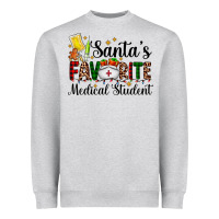 Heather Grey santa's favorite medical student Heavyweight Sweatshirt - AdoDesignShop