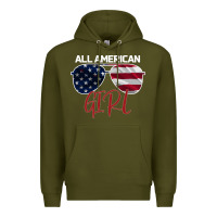 Army Green All American Girl Premium Hoodie - Bettercallsaul