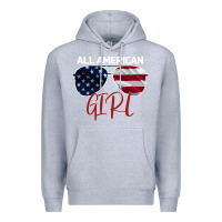 Heather Grey All American Girl Premium Hoodie - Bettercallsaul
