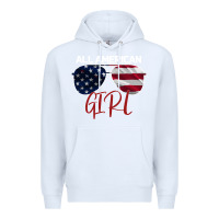 White All American Girl Premium Hoodie - Bettercallsaul