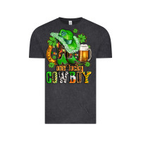 Vintage Black one lucky  cowboy with hat and boots Vintage Tee - AdoDesignShop