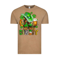Vintage Coffee one lucky  cowboy with hat and boots Vintage Tee - AdoDesignShop