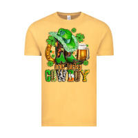 Vintage Mustard one lucky  cowboy with hat and boots Vintage Tee - AdoDesignShop