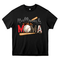 Black ballpark mama baseball Heavy Core Tee - Zillion Design Studio