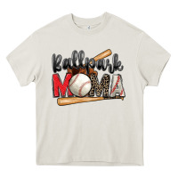 Cream ballpark mama baseball Heavy Core Tee - Zillion Design Studio