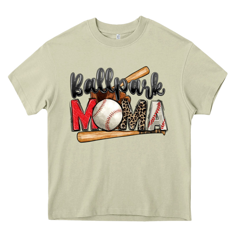 Ballpark Mama Baseball Heavy Core Tee by Zillion Design Studio | Teevron