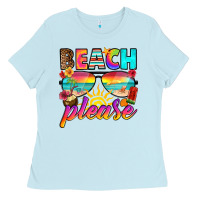 Baby Blue beach please Ladies Tee - RanaPortraitStore