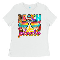 White beach please Ladies Tee - RanaPortraitStore