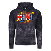 Cloud Black usa mini  leopard background Vintage Hoodie - AdoDesignShop