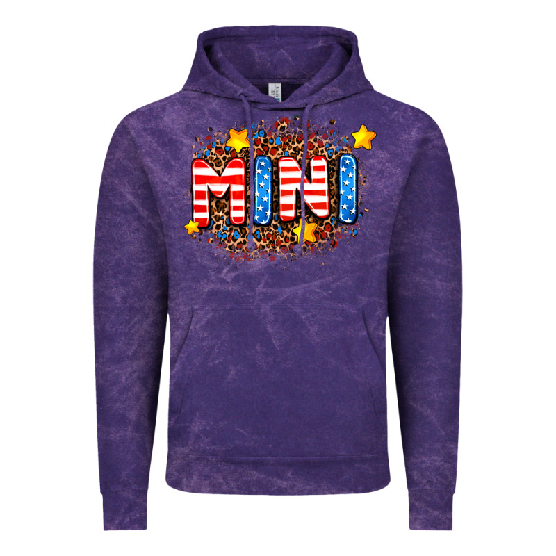 Usa Mini  Leopard Background Vintage Hoodie by AdoDesignShop | Teevron