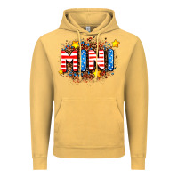 Vintage Mustard usa mini  leopard background Vintage Hoodie - AdoDesignShop