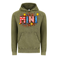 Vintage Olive usa mini  leopard background Vintage Hoodie - AdoDesignShop
