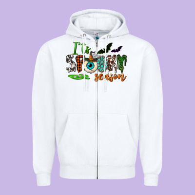 It's Spooky Season Zipper Hoodie Designed By Nancycooperartshop