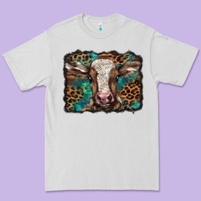 Christmas Background Baby Calf Premium Tee Designed By Barkaloodesign