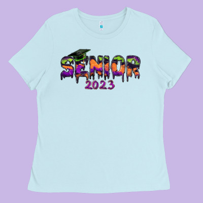 Ladies Tee senior 2023 halloween