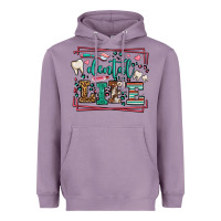 Lavender Dental life leopard frame Heavyweight Hoodie - LillyAllenDesigns