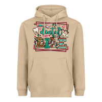Mushroom Dental life leopard frame Heavyweight Hoodie - LillyAllenDesigns