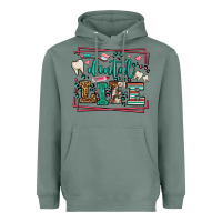 Sage Dental life leopard frame Heavyweight Hoodie - LillyAllenDesigns
