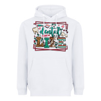 White Dental life leopard frame Heavyweight Hoodie - LillyAllenDesigns