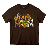 Chocolate Brown boy mom Heavy Core Tee - texasbilliewilder