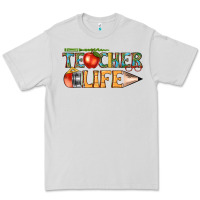 Dove Grey teacher life Premium Tee - texasbilliewilder