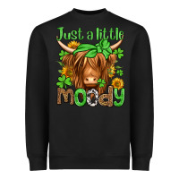 Black just a little moody st patricks day Heavyweight Sweatshirt - Jasminsmagicworld