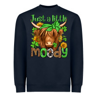 Navy just a little moody st patricks day Heavyweight Sweatshirt - Jasminsmagicworld