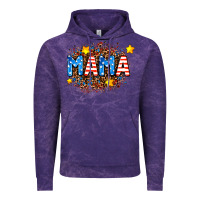 Cloud Purple usa Mama  leopard background Vintage Hoodie - AdoDesignShop