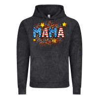 Vintage Black usa Mama  leopard background Vintage Hoodie - AdoDesignShop