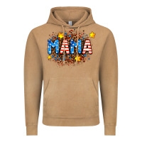 Vintage Camel usa Mama  leopard background Vintage Hoodie - AdoDesignShop